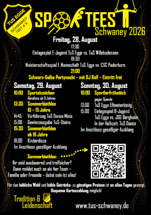 Sportfest TuS Egge Schwaney 2026